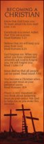 Becoming A Christian(Cross) - Bookmark (25-PKG)
